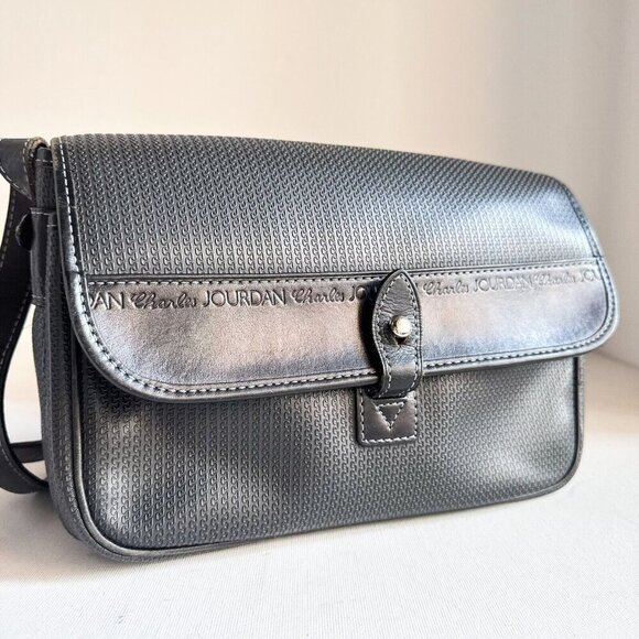 Vintage Charles Jourdan Sportif Textured Rectangular Crossbody Bag - Picture 6 of 10